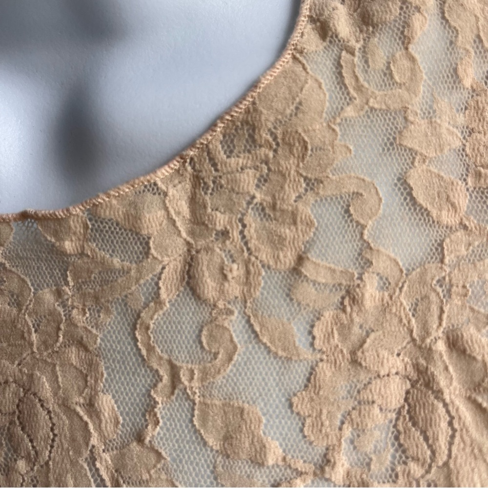 Hanky Panky Signature Lace Long Sleeve Top - Nude - Picture 2 of 5